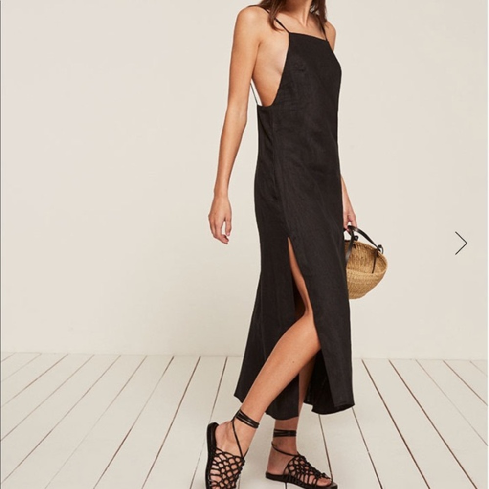 Reformation Lily Linen Dress XS